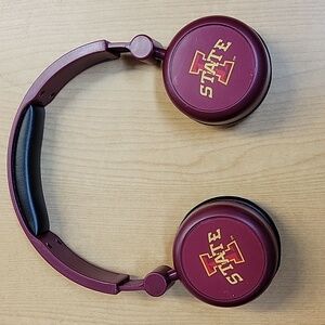 Iowa State University Red Wireless Headphones